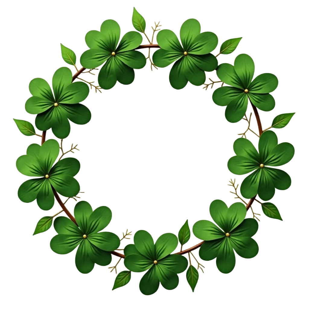 Green Floral Wreath